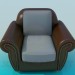 modèle 3D Grand fauteuil - preview