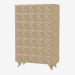 3d model Cabinet with decorative corrugated surface - preview