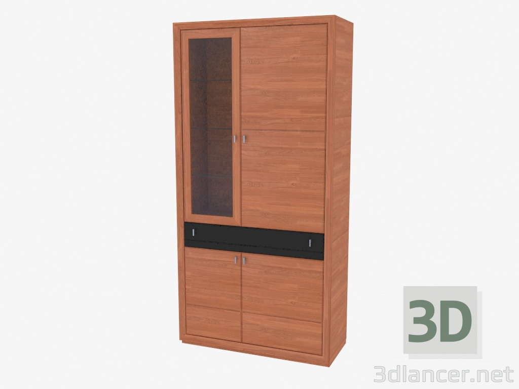 3d model Elemento de una pared de muebles central (7460-27) - vista previa