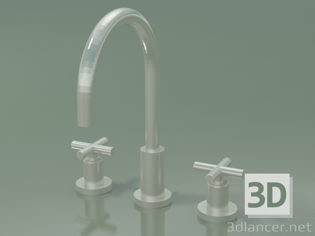 Modelo 3d Misturador com duas alças e três orifícios de montagem (20 713 892-060010) - preview