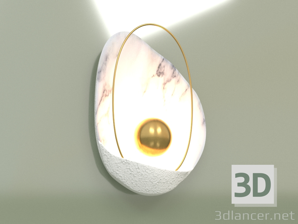 3d model Wall lamp SHELL 3000K WH 10018 - preview