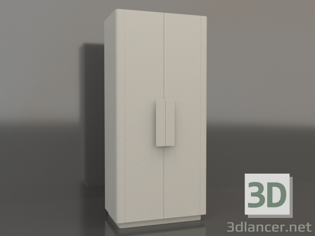 3d model Wardrobe MW 04 paint (option 1, 1000x650x2200, beige) - preview