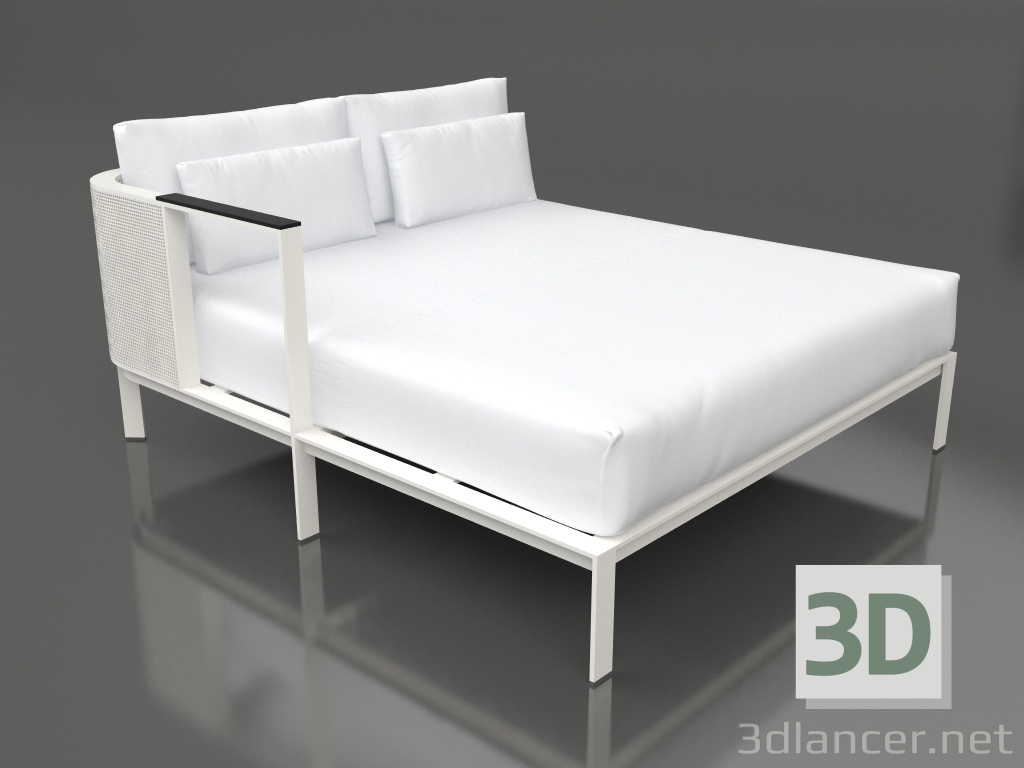 3d model Módulo de sofá XL, sección 2 derecha (Gris ágata) - vista previa