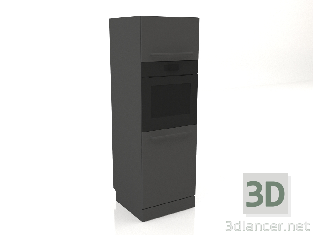 3d model Horno y lavavajillas 60 cm (negro) - vista previa