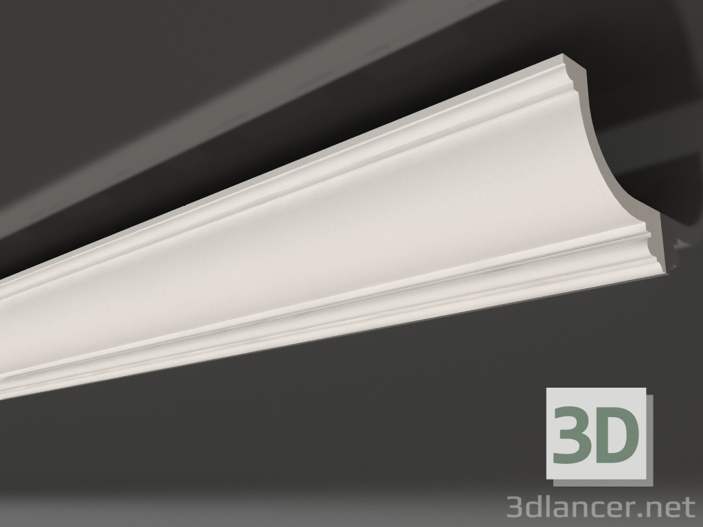 3d model Plaster ceiling cornice with lighting KGC 002 (90x91) - preview