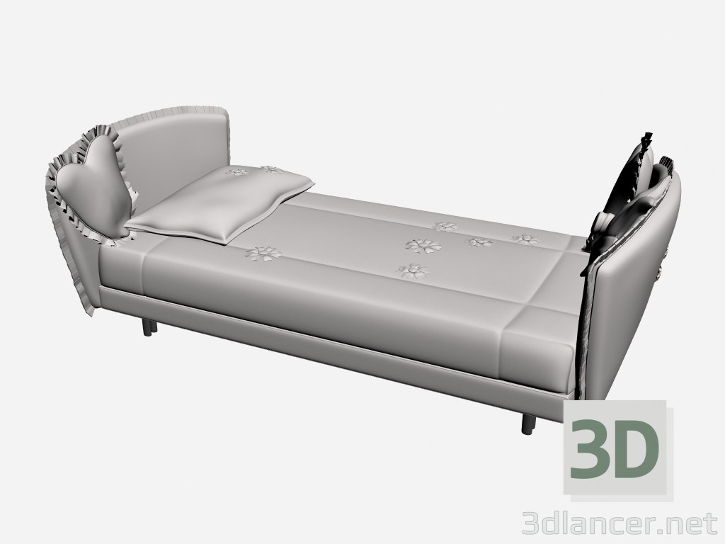 3d model Cama regencia bebé LETTO infantil - vista previa