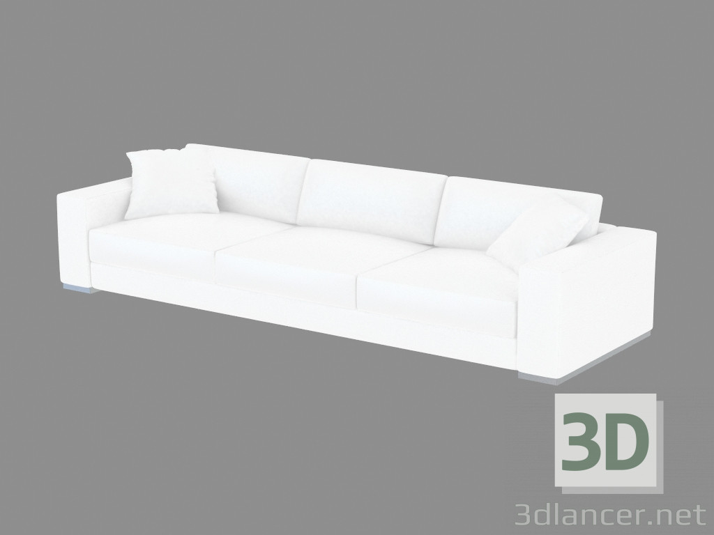 3d model Modern leather sofa Augusto (325) - preview