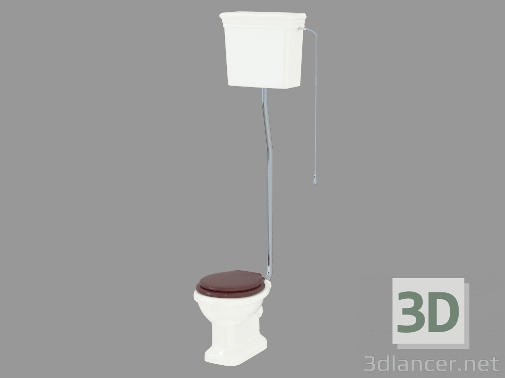 3D Modell WC-Spülkasten mit hohem Etoile - Vorschau