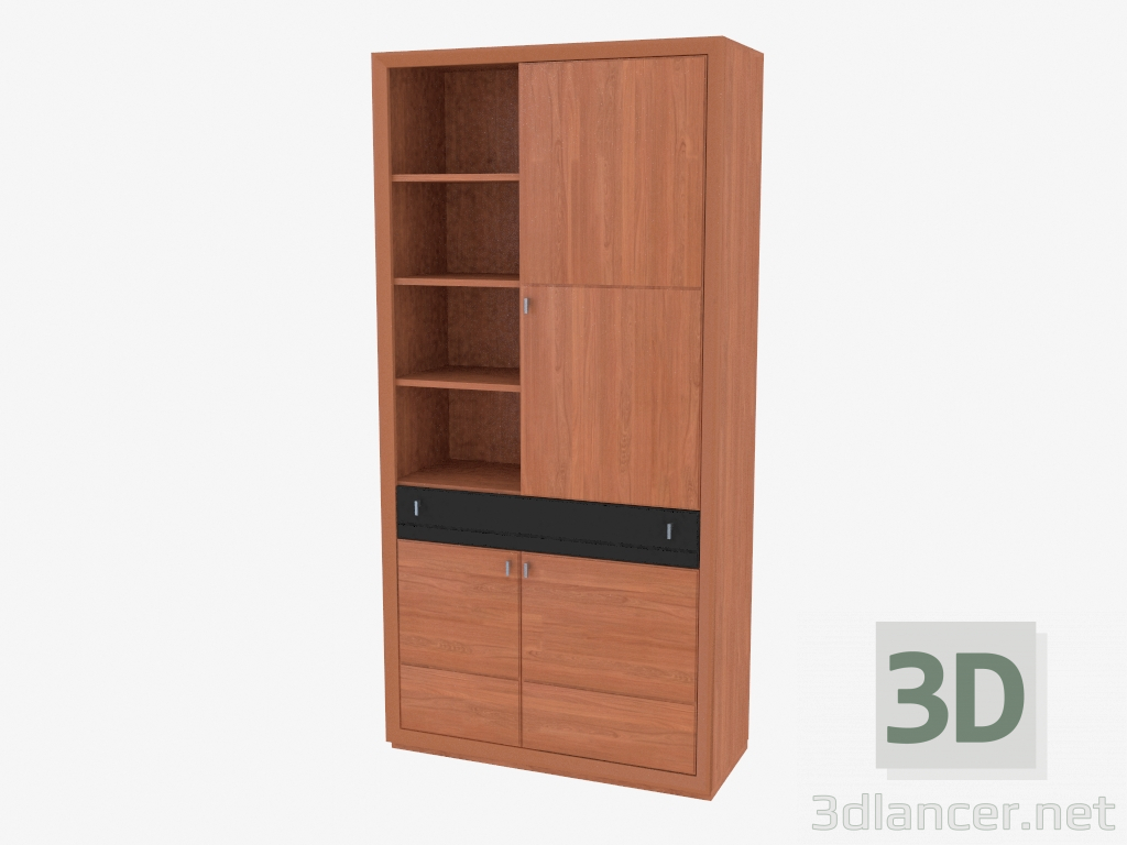 3d model Elemento de una pared de muebles central (7460-28) - vista previa