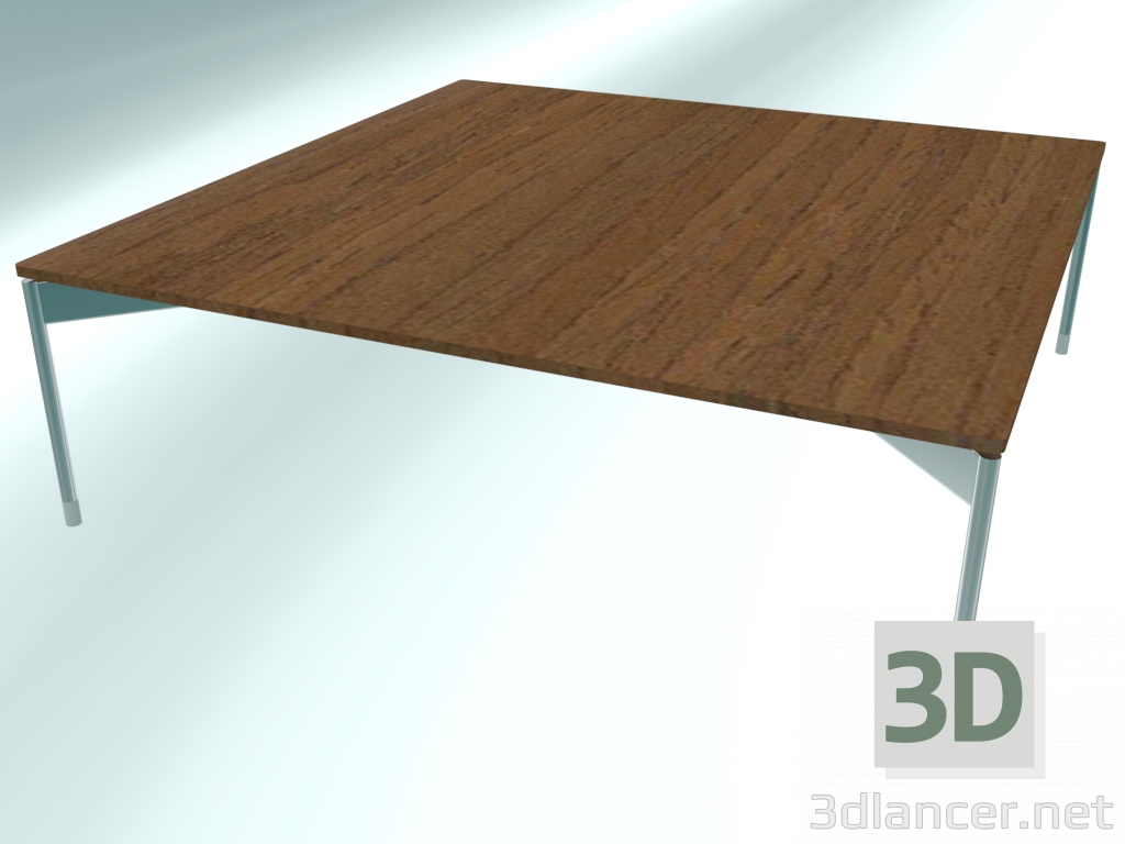 modello 3D Tavolino quadrato basso (CS40 cromato HM12, 800x800x250 mm) - anteprima