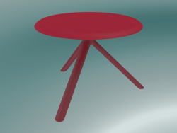 Table MIURA (9553-51 (Ø 60cm), H 50cm, rouge trafic, rouge trafic)