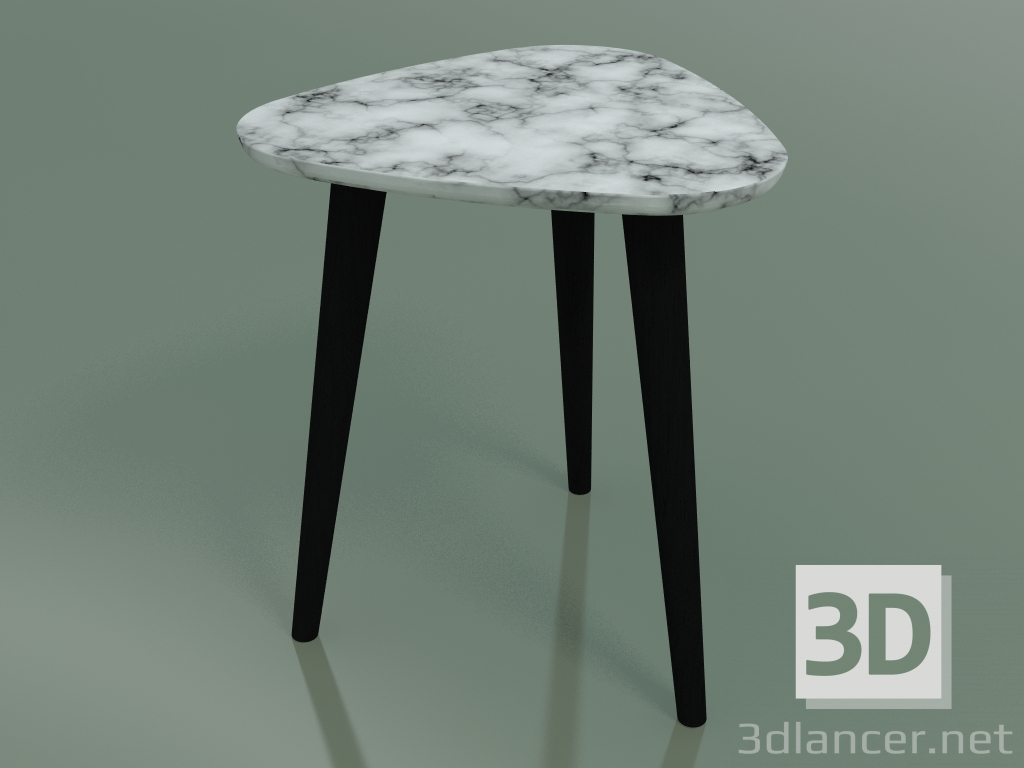 3d model Side table (242, Marble, Black) - preview