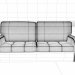 3d Sofa leather model buy - render