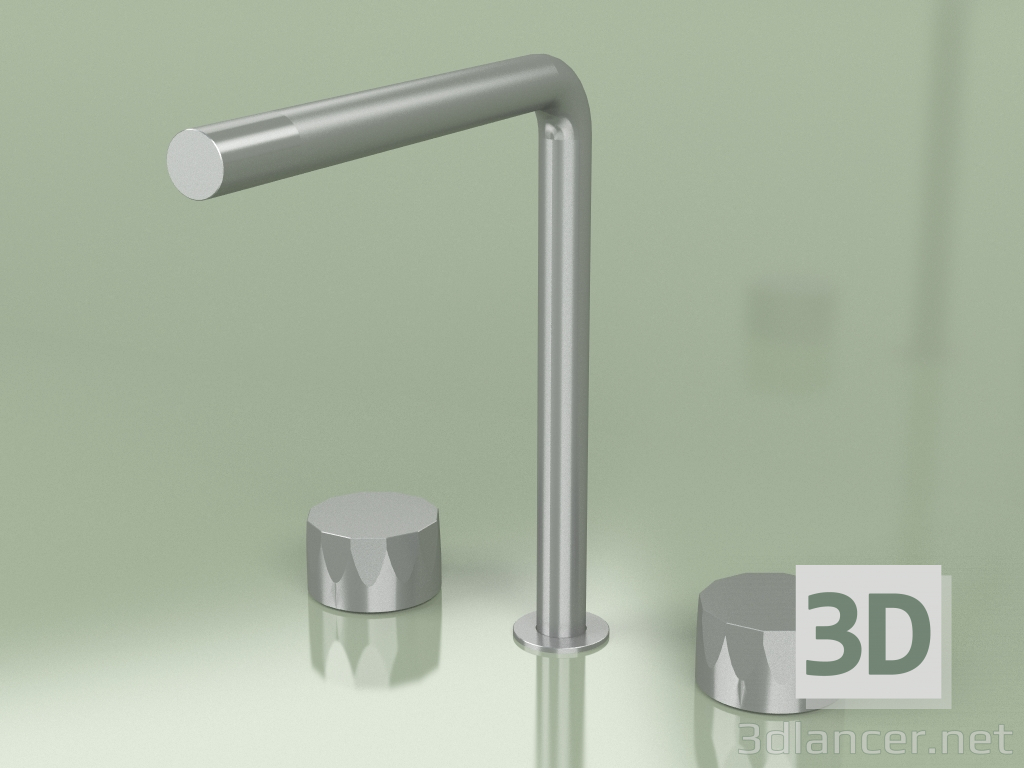 modèle 3D Mélangeur 3 trous avec bec pivotant hauteur 259 mm (15 32 V, AS) - preview