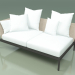 3d model Sofa module right 004 (Metal Smoke, Batyline Sand) - preview