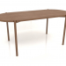 3d model Dining table DT 08 (straight end) (1800x819x754, wood brown light) - preview