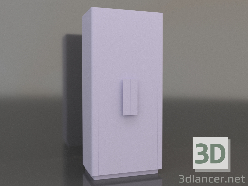 3d model Wardrobe MW 04 paint (option 1, 1000x650x2200, lilac) - preview