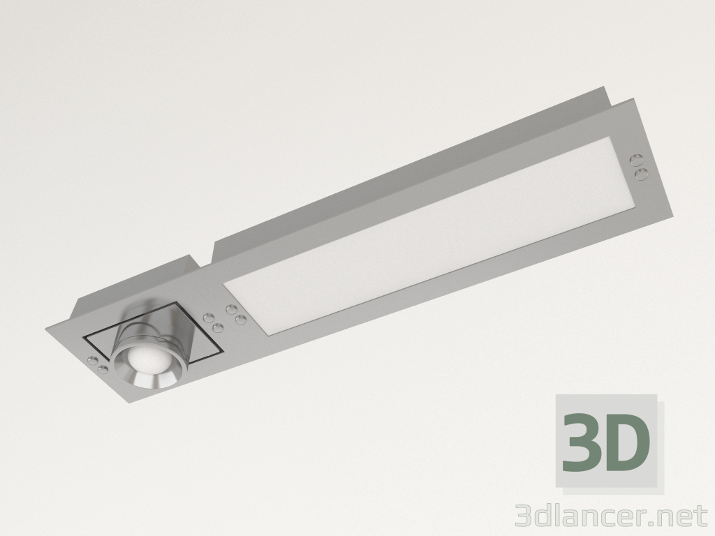 3D Modell Einbauleuchte Minus XL - Vorschau