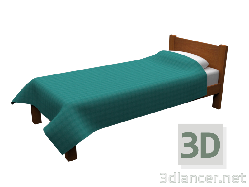 3D modeli Yatak - önizleme