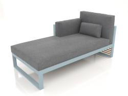 Modular sofa, section 2 left, high back (Blue gray)