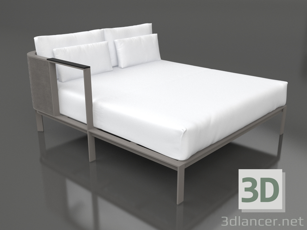 3d model Módulo de sofá XL, sección 2 derecha (Gris cuarzo) - vista previa