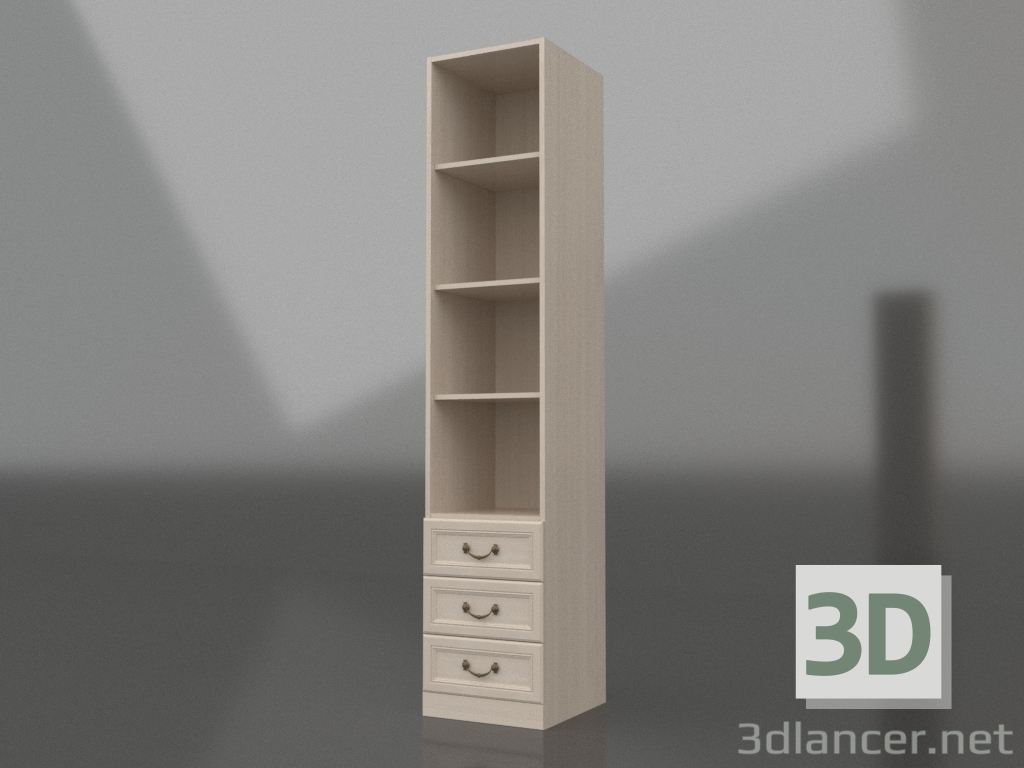 3d model Estantería (3 cajones) - vista previa