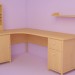 3d model Corner Computer Desk - preview