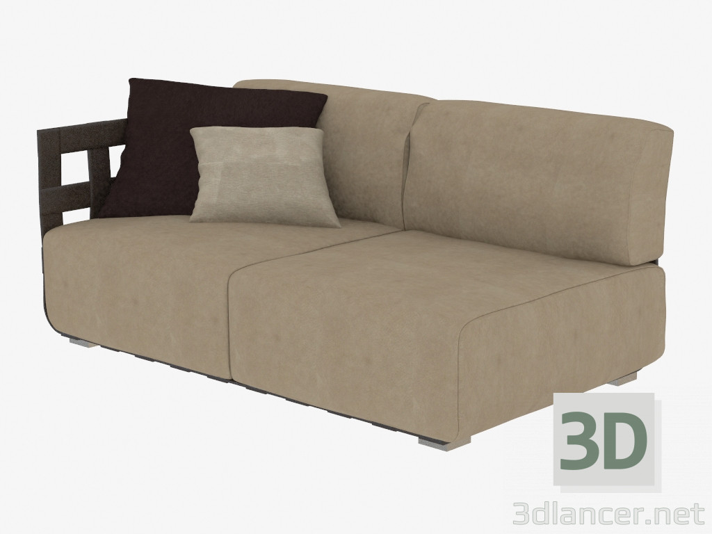 3d model Double Sofa Braid (182) - preview