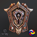 3d Fantasy shield 5 3d model model buy - render