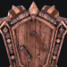 3d Fantasy shield 5 3d model model buy - render