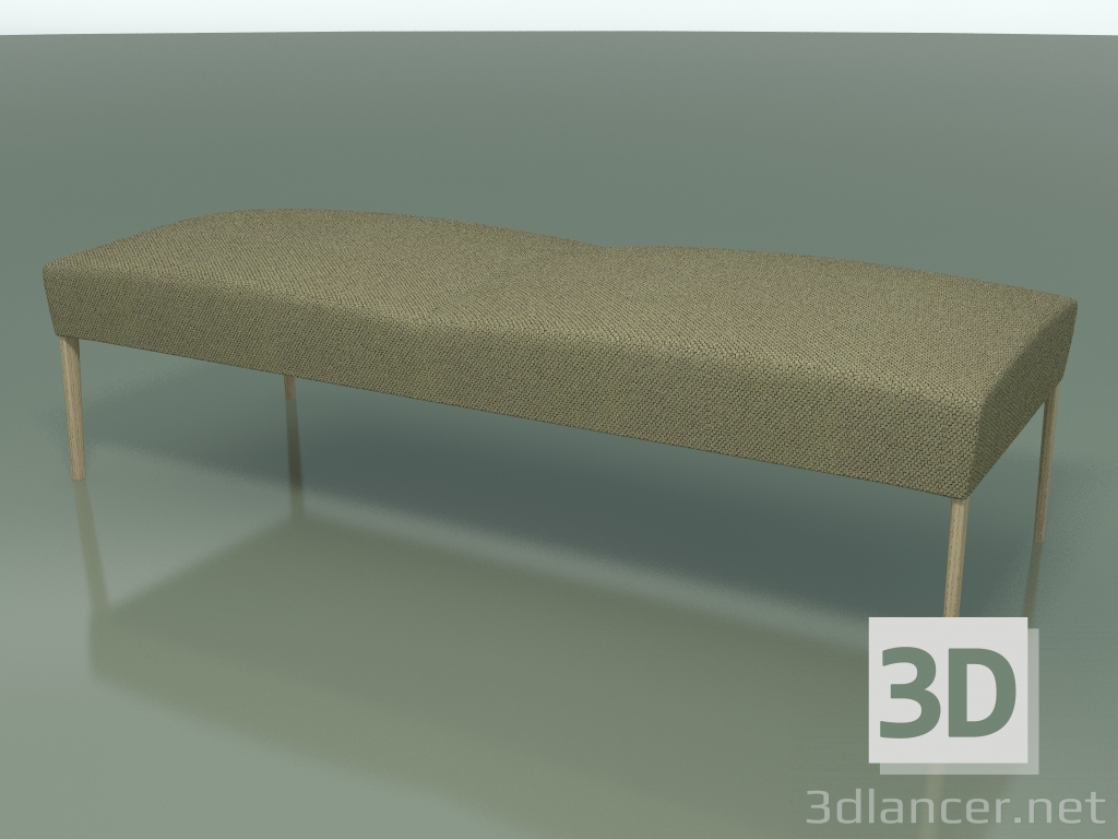 3D Modell Bank Doppel 2714 (gebleichte Eiche) - Vorschau