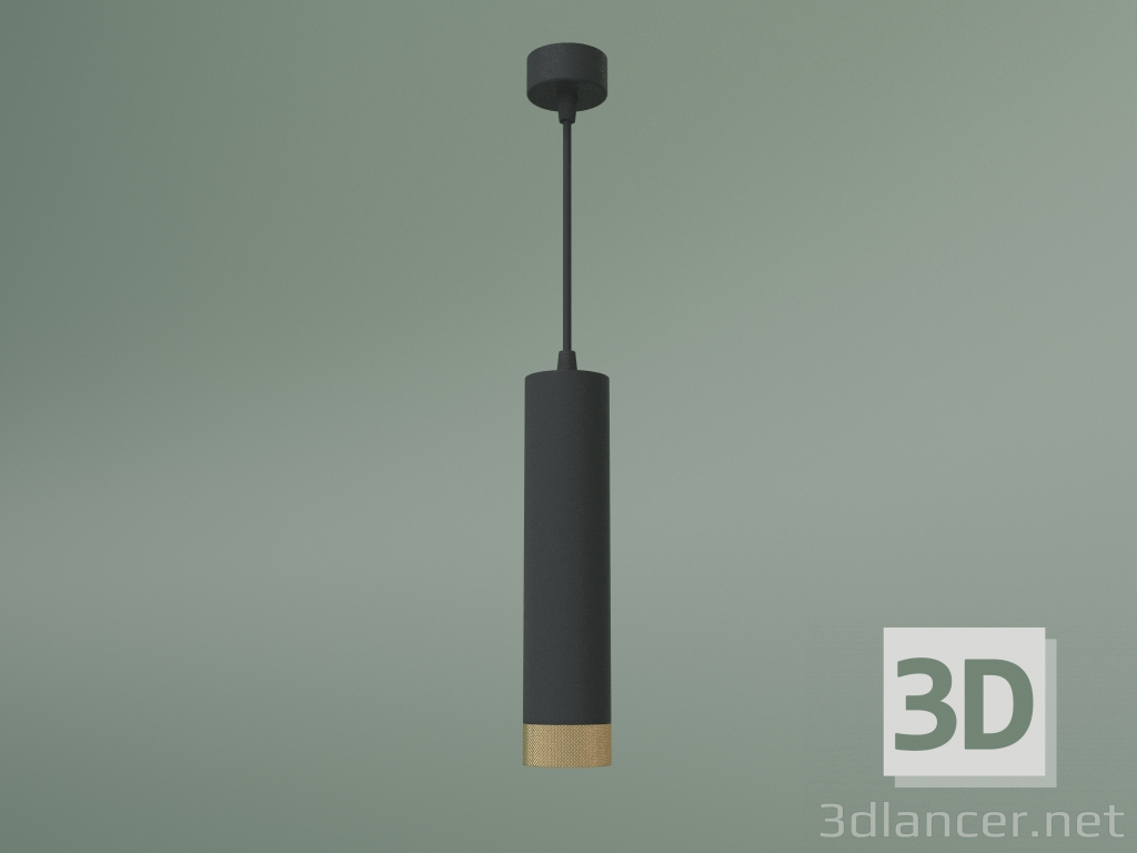 Modelo 3d Lâmpada LED suspensa Tony 50164-1 LED (preto-ouro) - preview