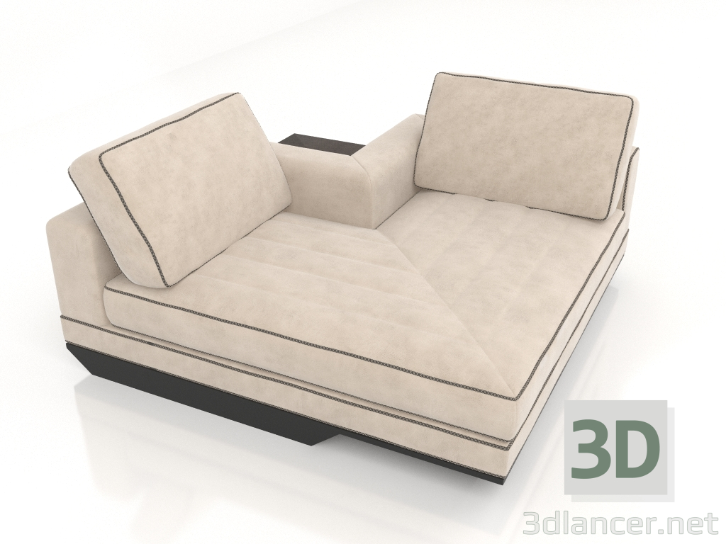 3d model Sofá modular (D654) - vista previa