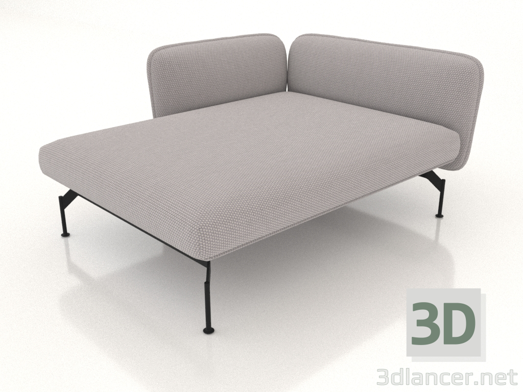 3d model Chaise longue 125 con reposabrazos 85 a la izquierda - vista previa