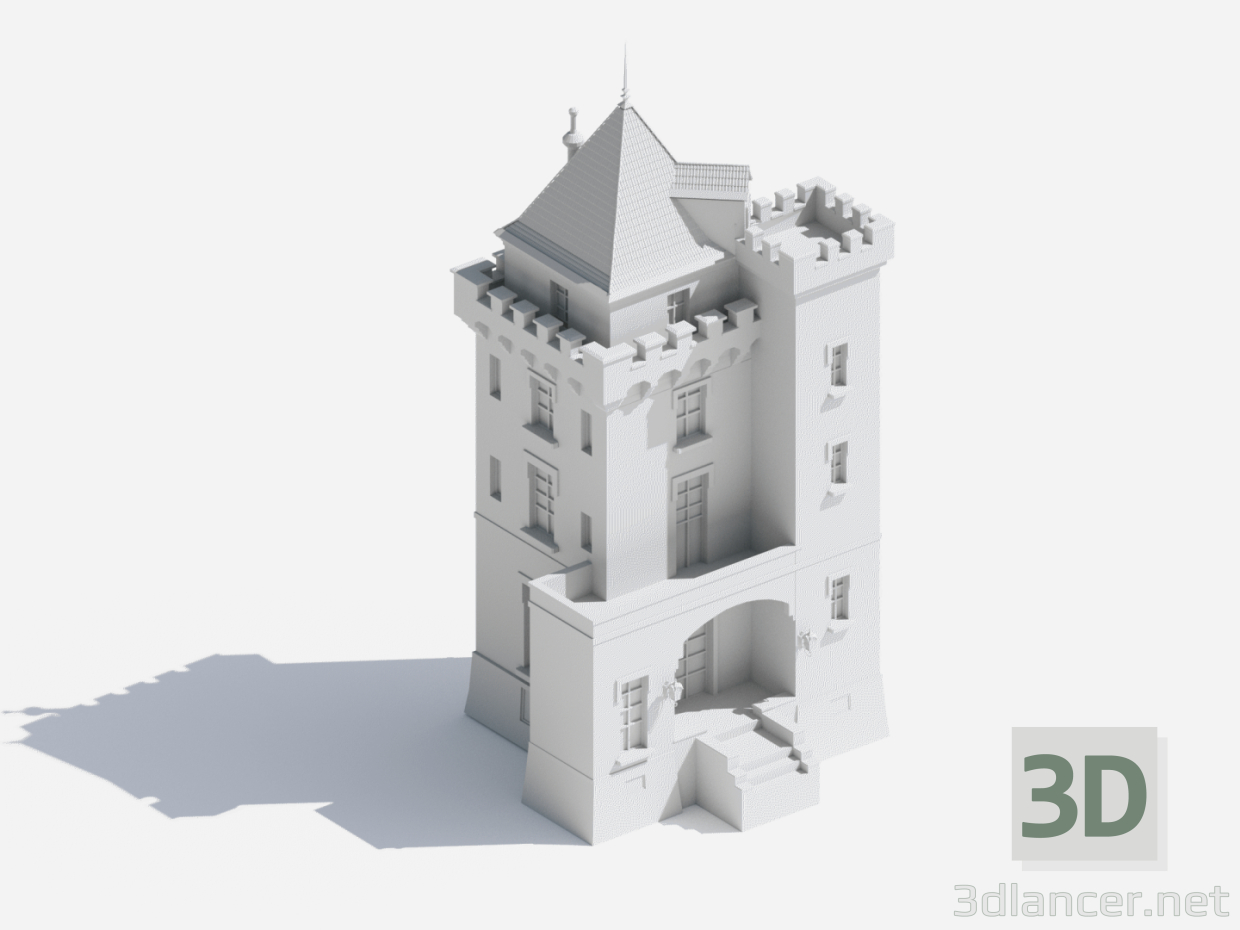 Diseño de Castillo 3D modelo Compro - render