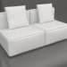 3d model Sofa module, section 4 (Quartz gray) - preview