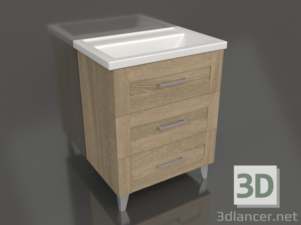 3d model Floor cabinet 70 cm (FOS01073DS) - preview