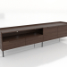 modello 3D Mobile TV LARGE OPEN 2200 mm (noce scuro) - anteprima