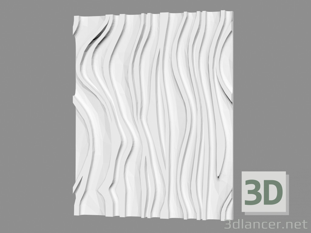 3d model Panel de pared de yeso (artículo 105) - vista previa