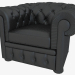 3d model Sillón de cuero clásico SL1001 - vista previa