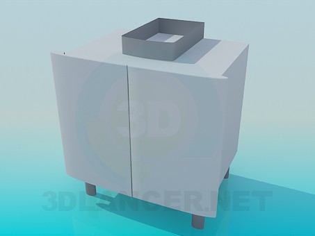 3d model Cupboard under sink - preview