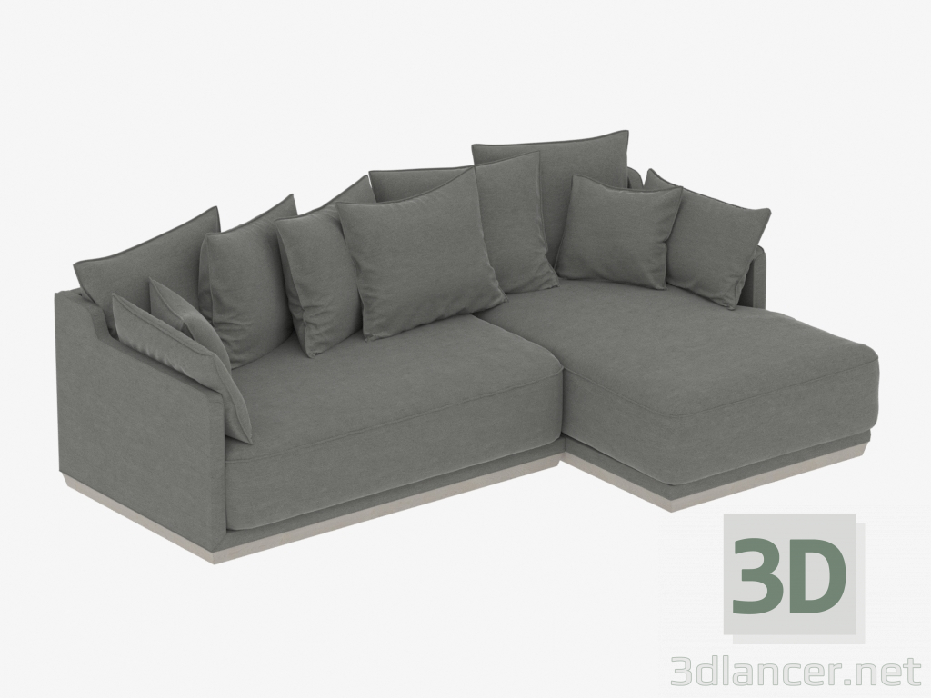 3D modeli Modüler kanepe SOHO 2480mm (ürün 823-810) - önizleme