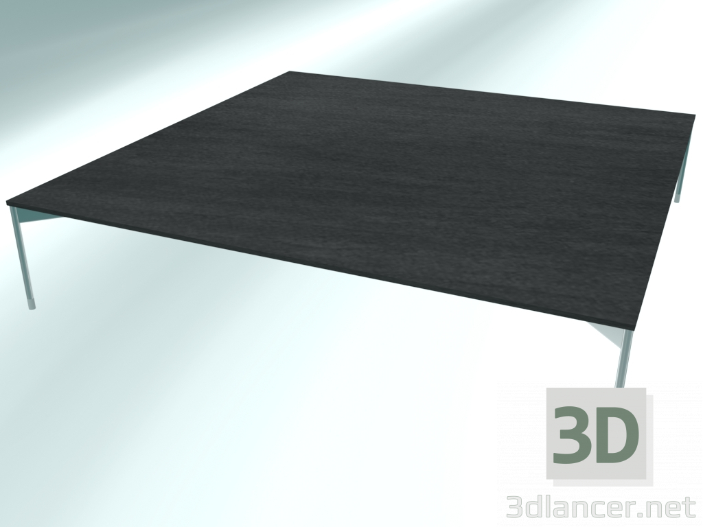 modello 3D Tavolino quadrato basso (CS41 cromato CER3, 1200x1200x250 mm) - anteprima