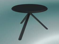 Table MIURA (9553-51 (Ø 60cm), H 50cm, noir, noir)