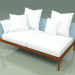 3d model Sofa module right 004 (Metal Rust, Batyline Sky) - preview