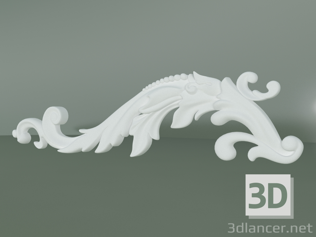 3d model Stucco decoration element ED018-2 - preview