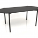 Modelo 3d Mesa de jantar DT 08 (extremidade arredondada) (1825x819x754, madeira preta) - preview