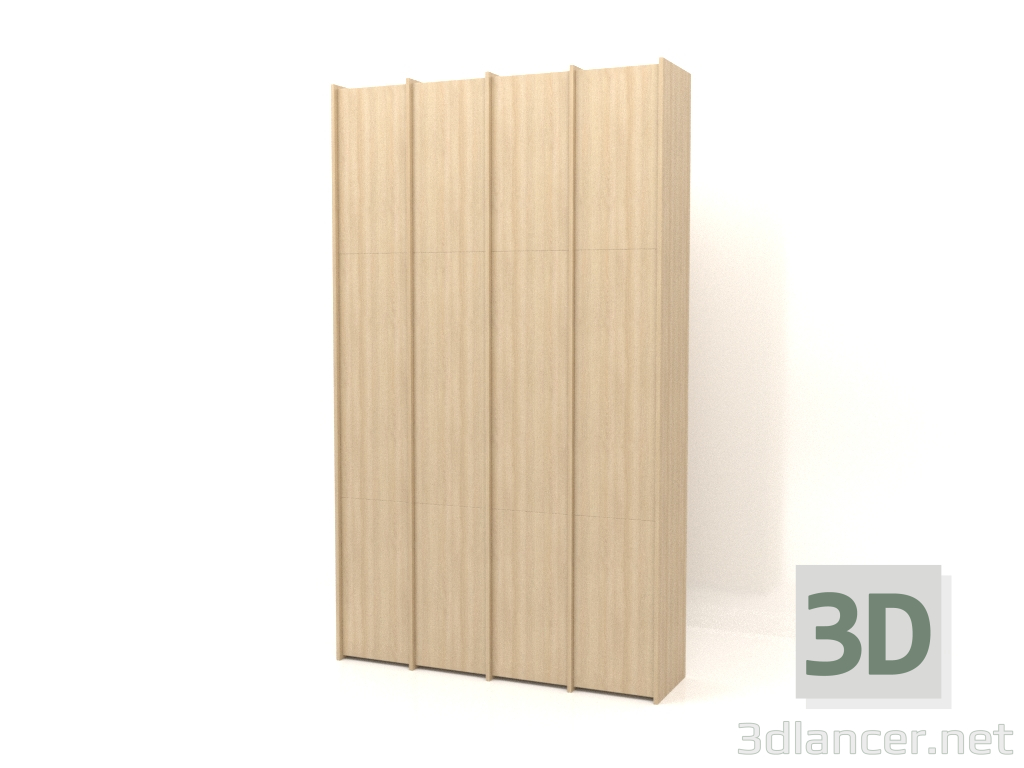 Modelo 3d Armário modular ST 07 (1530x409x2600, madeira branca) - preview