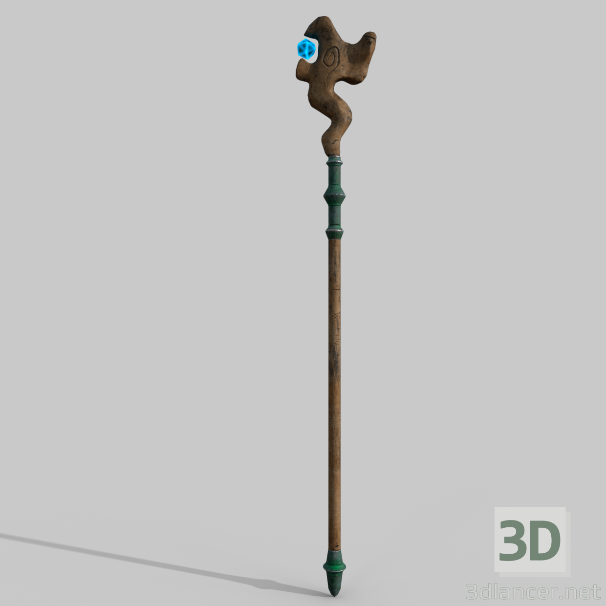 3d magic staff model buy - render