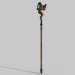 3d magic staff model buy - render